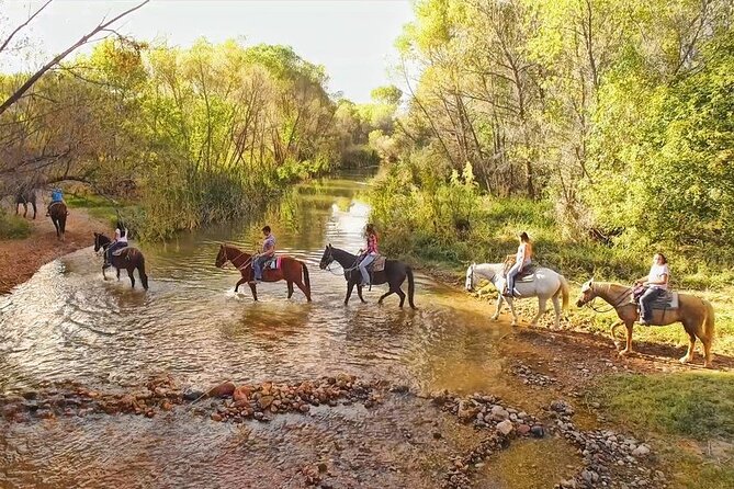 Sedona Horseback Rides At Dead Horse Ranch with River Crossing - Leaving the corral and meeting your horse