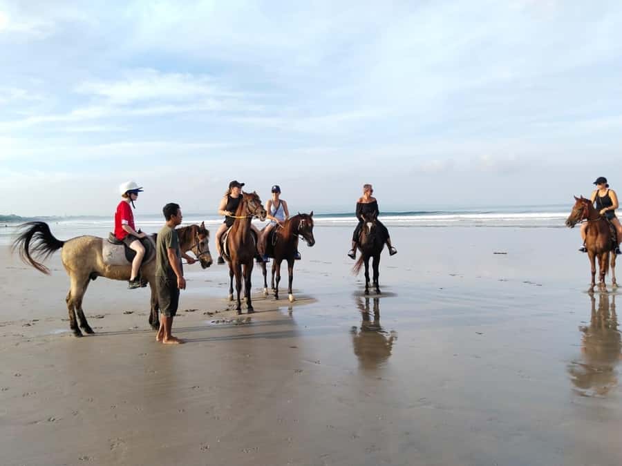 Seminyak Beach Horse Riding Experience - Riding the quieter stretch of Seminyak Beach