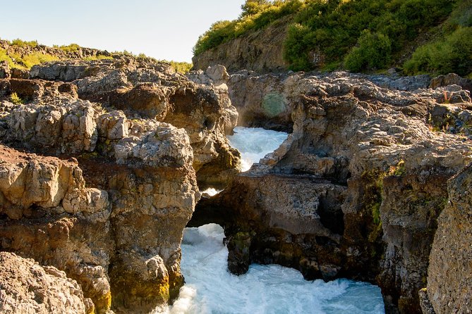Silver Circle: Lava Cave, Waterfalls & Iceland Horses-Small Group - Glanni Waterfall begins the western route