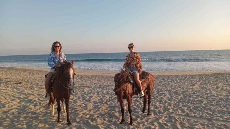 Sunset by Horse on the Beach - Leaving Puerto Escondido around 3 p.m.