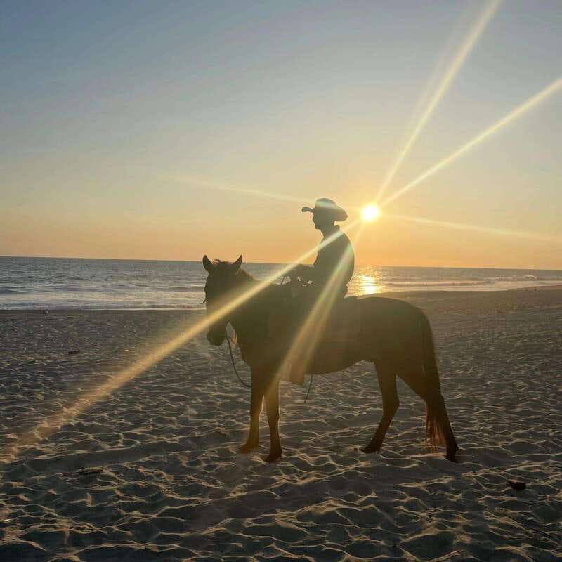 Sunset by Horse on the Beach - Who will enjoy this ride most