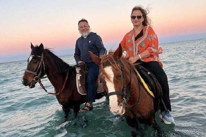 Swimming by Horse 3 Hours ,Beach, Desert & Dinner - Hurghada - Riding from the beach toward the desert