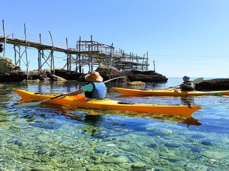 Trabocchi Coast: sea kayak excursion "The Little Horse" - Punta Cavalluccio and its namesake trabocco