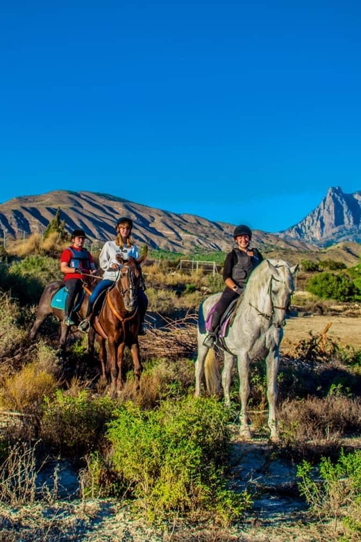 Villajoyosa Horseback Riding in the Mountains with sea views - Choosing 90 Minutes or Two Hours