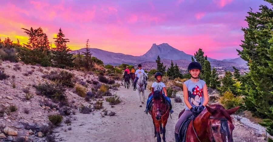 Villajoyosa Horseback Riding in the Mountains with sea views - What the Horses and Scenery Add