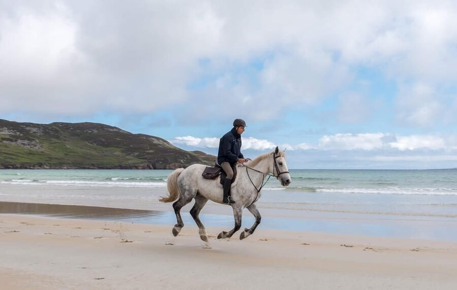 Westport: Beach and Countryside Guided Horse Ride - Getting ready for a one-hour beach ride