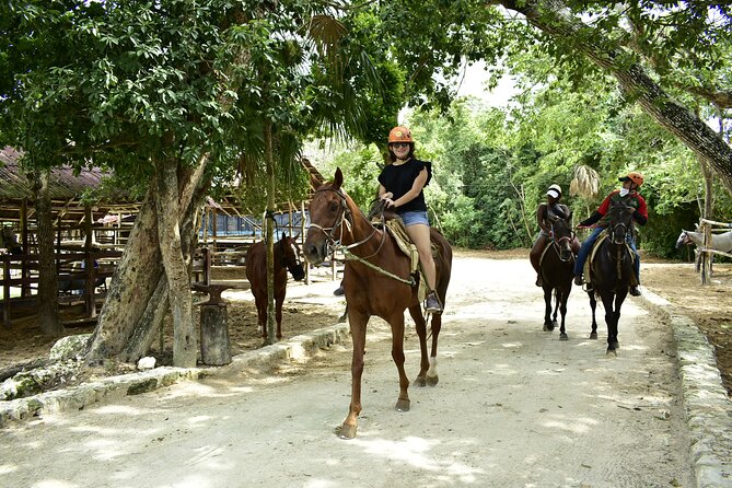 Wonderful Jungle Experience with Horse Riding, ATV, Ziplines and Cenote - Cooling off in the Mayan cenote