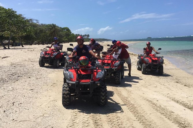 XDream Adventure: Damajagua Waterfalls, ATV, Zip Lines, Horseback Riding & Pool - ATV Riding Across Back Roads and Villages
