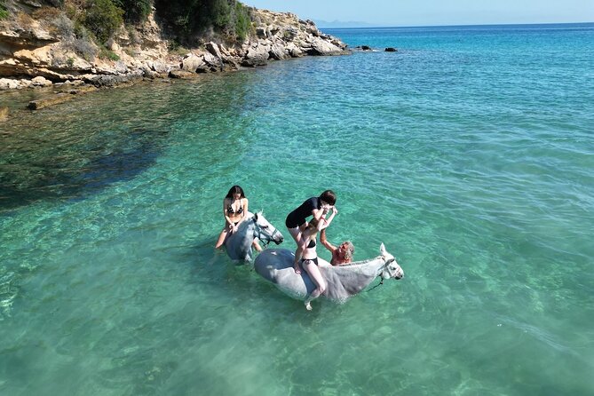Zakytnhos Horse Riding Swimming Experience - Who will get the most from this ride