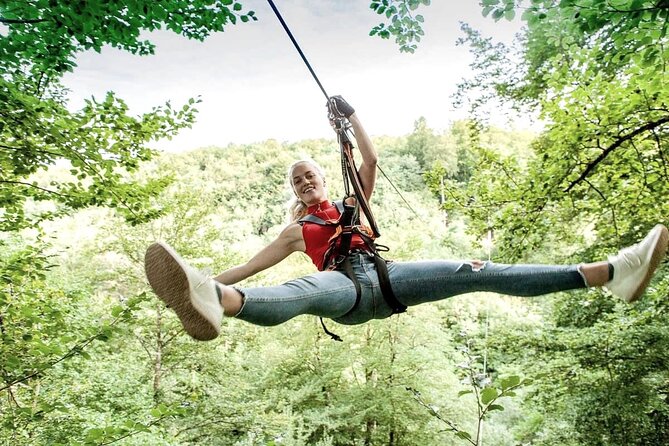 Zip-lining/Horseback Rides/Cat & Atv Inclusive Act with Transpo From Montego Bay - Ziplining adds the final burst of speed