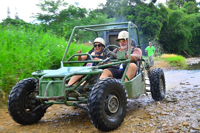 Zipline,Dune Buggy,Horse Riding - Dune buggies on rough roads and river crossings
