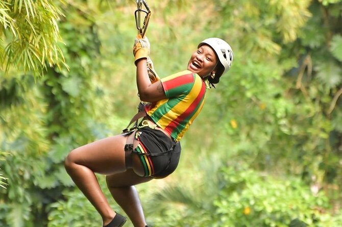 Zipline, Dunn’s River Falls, Bamboo Rafting & Horseback Ride Tour - Starting at Dunn’s River Falls with a 600-foot climb